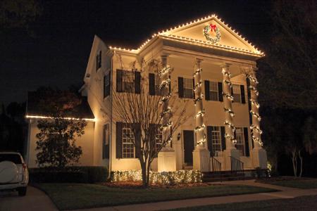 Christmas lighting installation